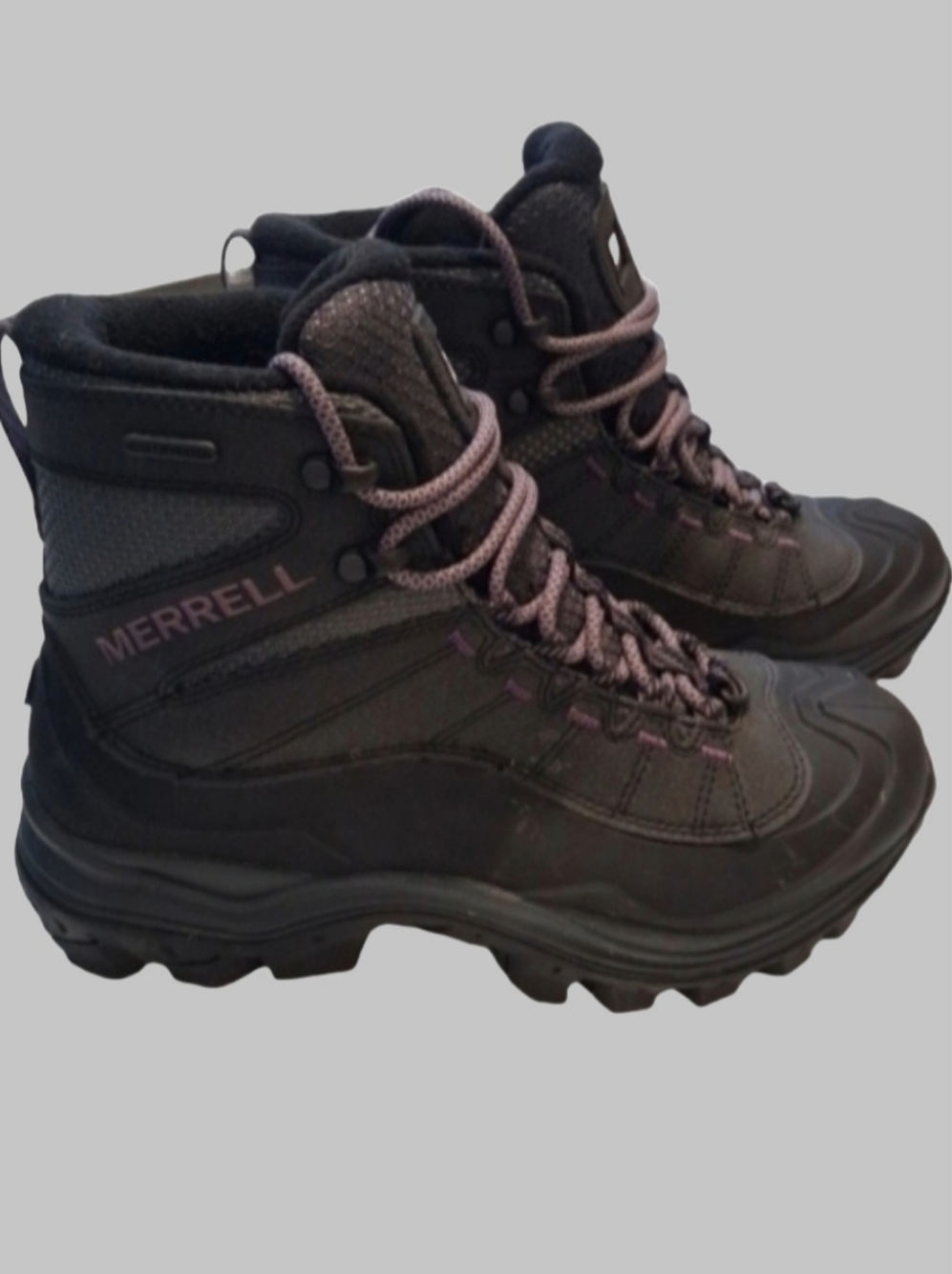 Merrell Women's Black and Purple Lace-Up Hiking Boots New Without Tags Size 6